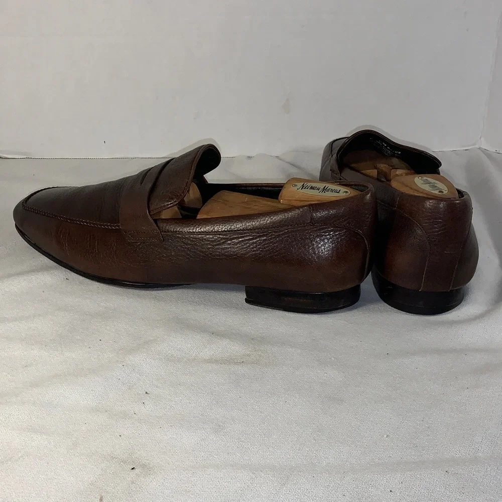 Banana Republic Men’s Dark Brown Leather Penny Loafers